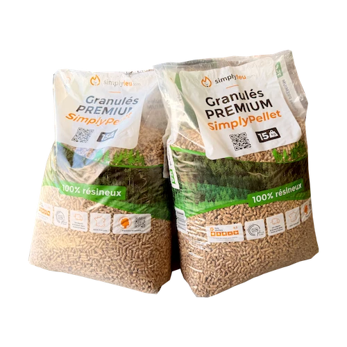 Granulés de bois Premium SimplyPELLET - 65 sacs 975kg — photo 3